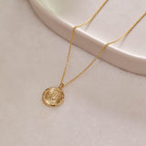 Aloe Petite Wild Flower Necklace 9ct Yellow Gold